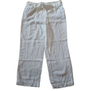 NWT Talbots 100% Irish Linen crop pants
